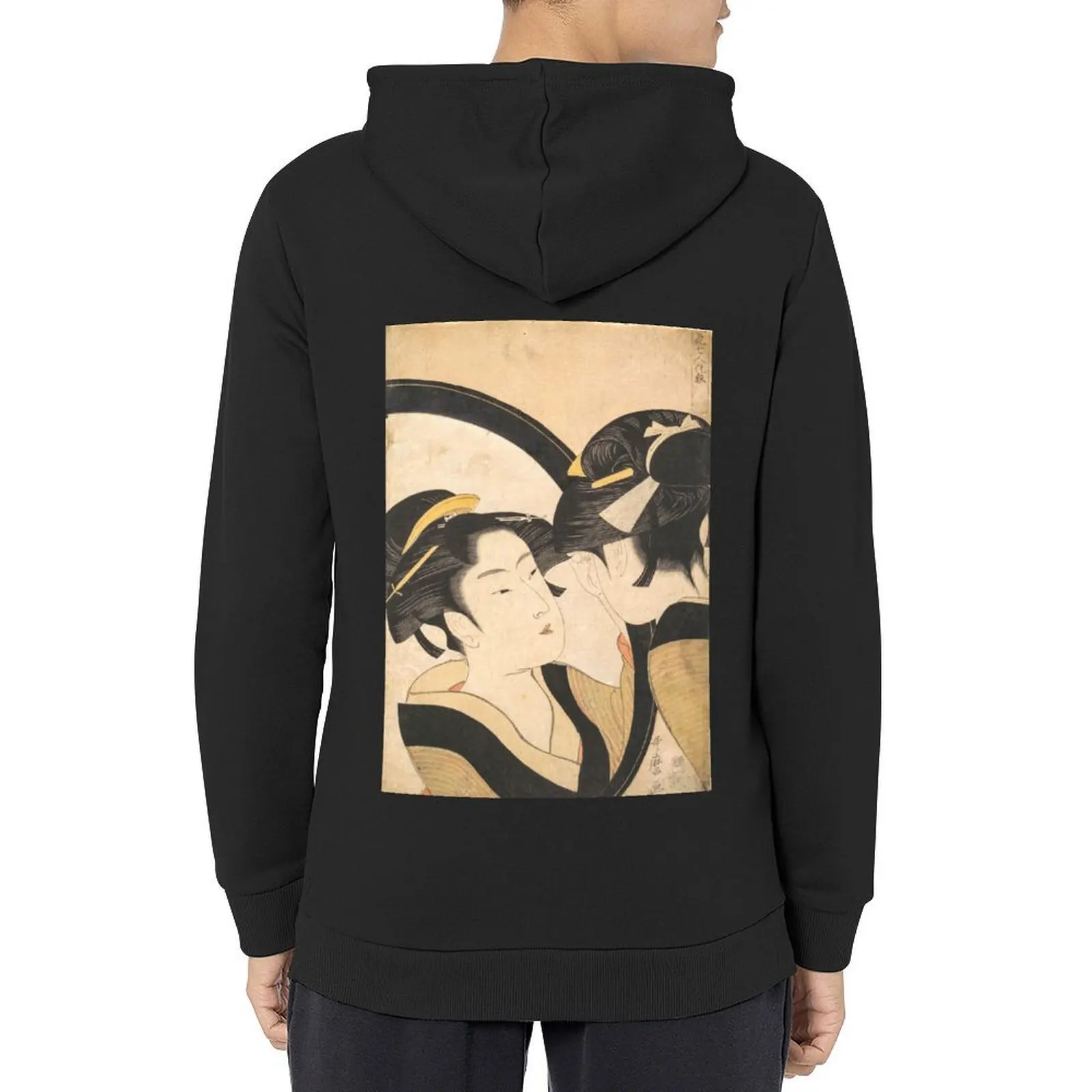 

Naniwa Okita - Traditional Japanese Art - Ukiyo (Ukiyo-e) Hoodie male clothes autumn men's coat tracksuits
