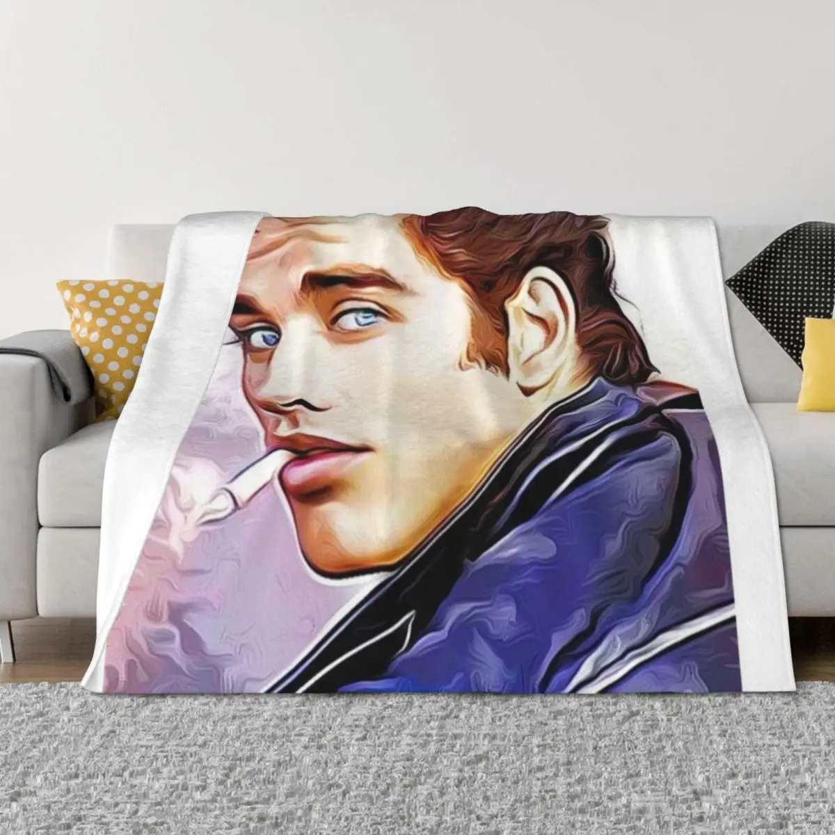 

DANNY ZUKO / John Travolta Throw Blanket Soft Plaid manga Loose Sleeping Bag Blankets