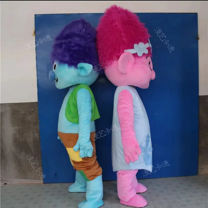 NEW Poppy From Dream works trolls Movie Costume Mascot Fancy Dress Brand Carnival Costume Halloween Gift