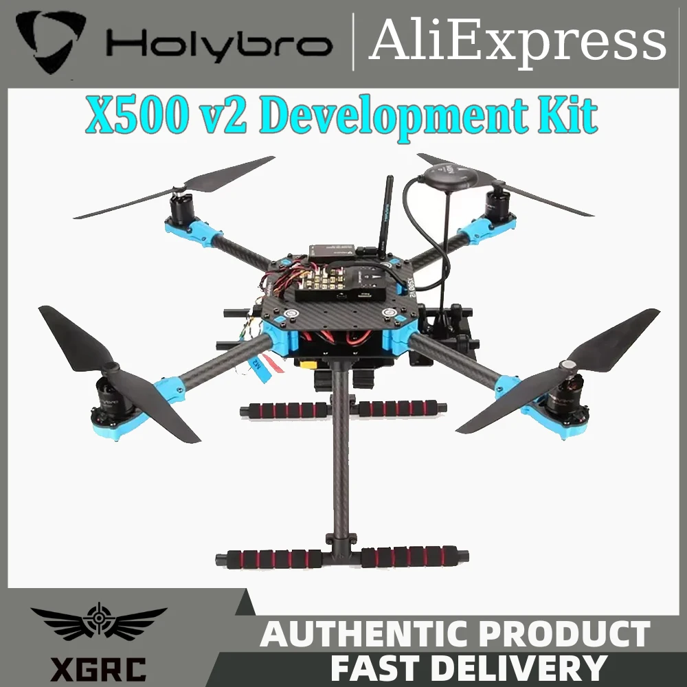 

Комплект разработки Holybro PX4, комплект рамок X500 V2 с Pixhawk 6C (силовой модуль PM02 V3) M8N GPS и SiK Телеметрия радиовещания V3 433/915 МГц