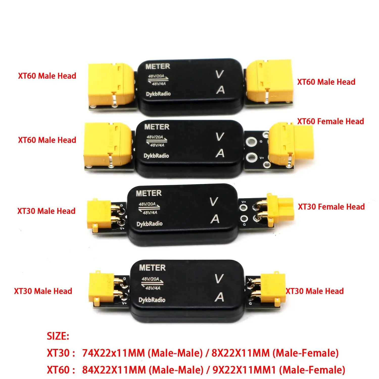 20A USB XT60 XT30 Voltmeter Ammeter Bidirectional DC 12V 24V 36V Drone RC Battery Charger Discharger Lead-acid Liion Lifepo4 BMS