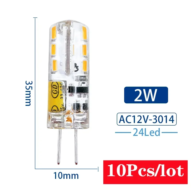 DEEMOPA 10 Teile/los G4 LED Lampe 2W 3W 4W 5W 7W 9W AC DC 12V 220V Mais Birne SMD2835 3014 360 Strahl Winkel Ersetzen Halogen Kronleuchter Lichter 6