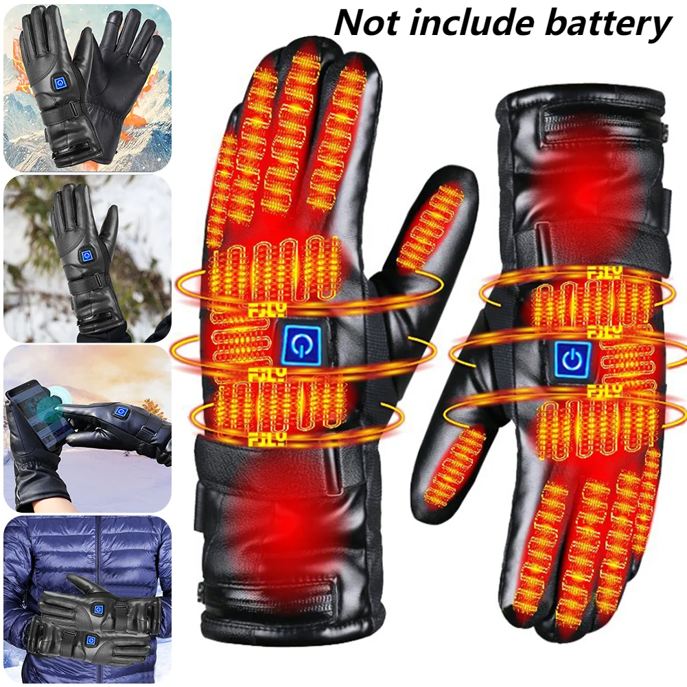 Winter Gloves Heating Hand Warmer Electric Thermal Gloves Waterproof Snowboard Cycling Motorcycle Bicycle Ski Outdoor