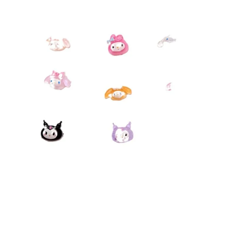 Miniso ネイルアートジュエリー Kulomi KT 猫大きな耳ウサギ漫画 DIY 着用ネイルイヤリングクリーム接着剤ジュエリー