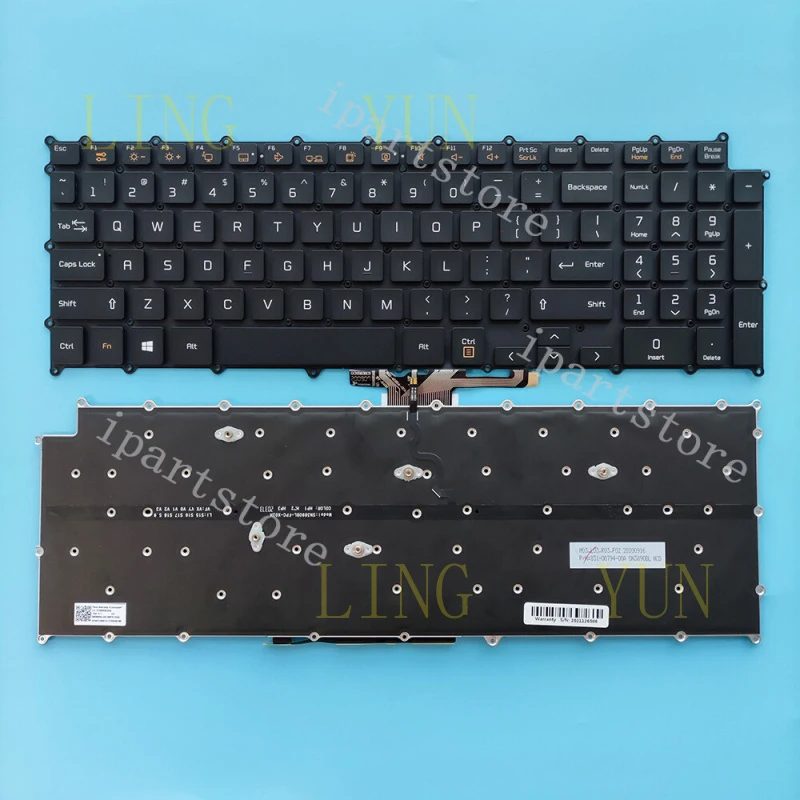 

Z New For LG 17Z90N-V -N 17U70P 17U70P-P 17UD70P Black Backlit Keyboard US