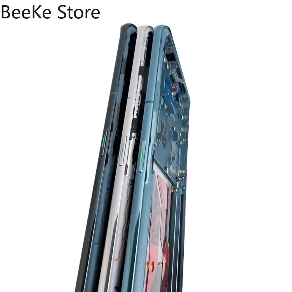 Middle Frame For OnePlus 13 15 12 11 12R 13S 13R 15R Pro 1+ Front Bezel LCD Holder Screen Housing Plate + Button Key Replacement