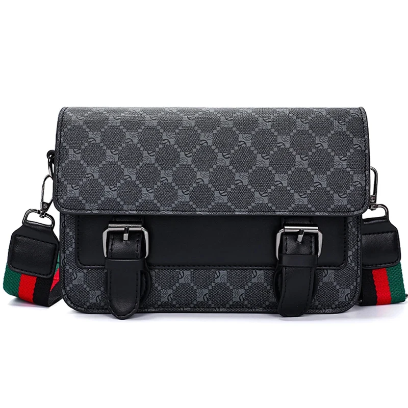 For Men Satchels Phone Bag 2026 new Fashion Hasp Crossbody Bag Men Luxury Plaid Print Large Capacity Shoulder Messenger Bag