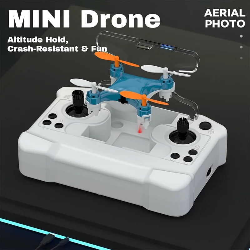 -Friendly Flyer, All-Ages Mini Drone with Easy Stunt Flights & 360 ° Tricks - Perfect Beginner-Friend