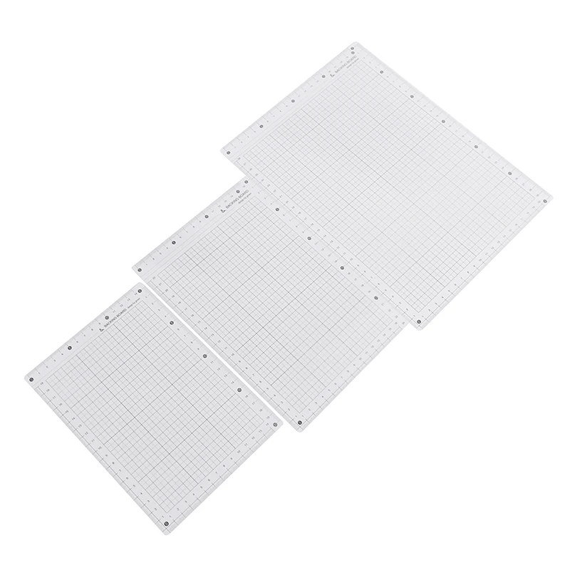 Transparent Ruler Board A4 B5 A5 Students Writing Desk Pad PVC Grid Sewing Cutting Mats Drawing Clipboard Measuring Supplies