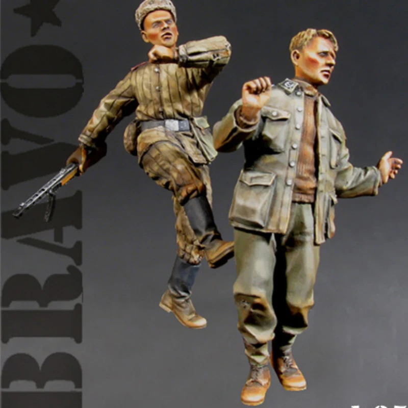 

1/35 Scale Resin Figure Model Kit II Soviet Red Army Soldiers and Captives 2-Person Unassembled and Unpainted Kit Miniature
