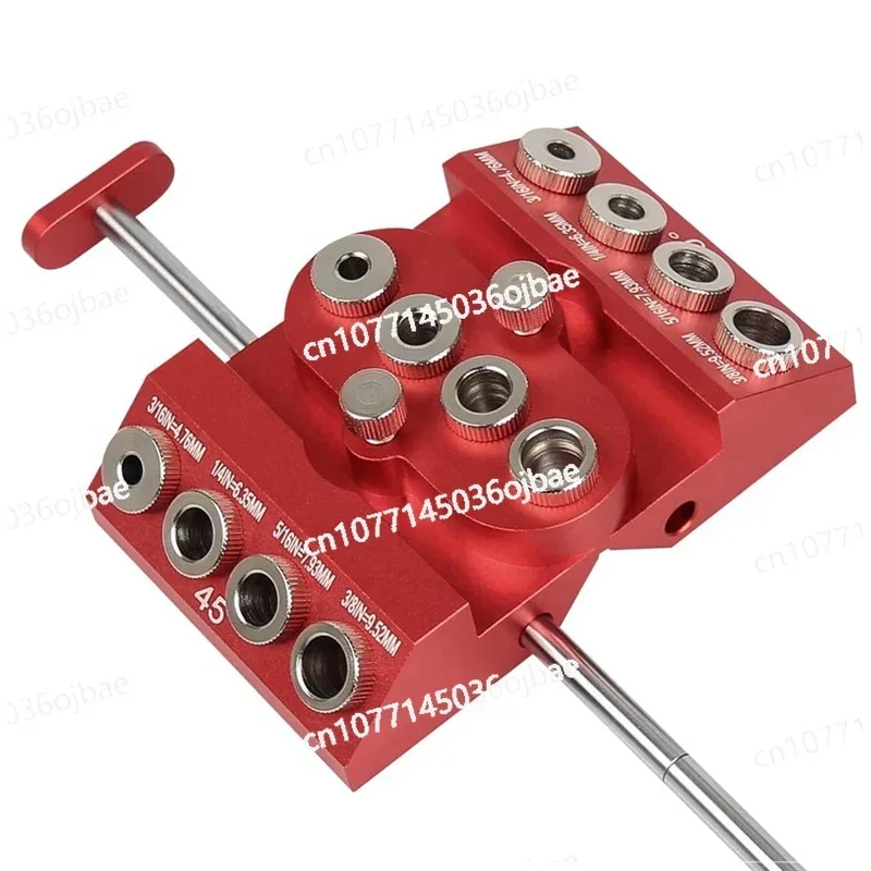 

Suitable for Right Angle Holes with Detachable Drill Bit Positioning Rod, 30 45 90 Degree Angle Drill Guide Fixture Drill Seat