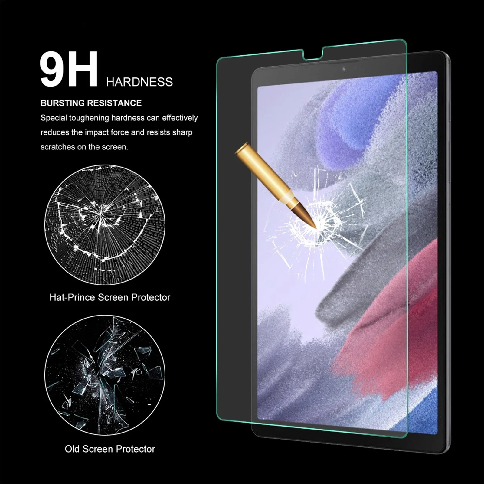 2PCS Screen Protector Tempered Glass For Samsung Galaxy Tab A7 T220 T500 A8 X200 A9 S6 S7 T870 S8 X700 S9 Lite FE Plus Gen Film