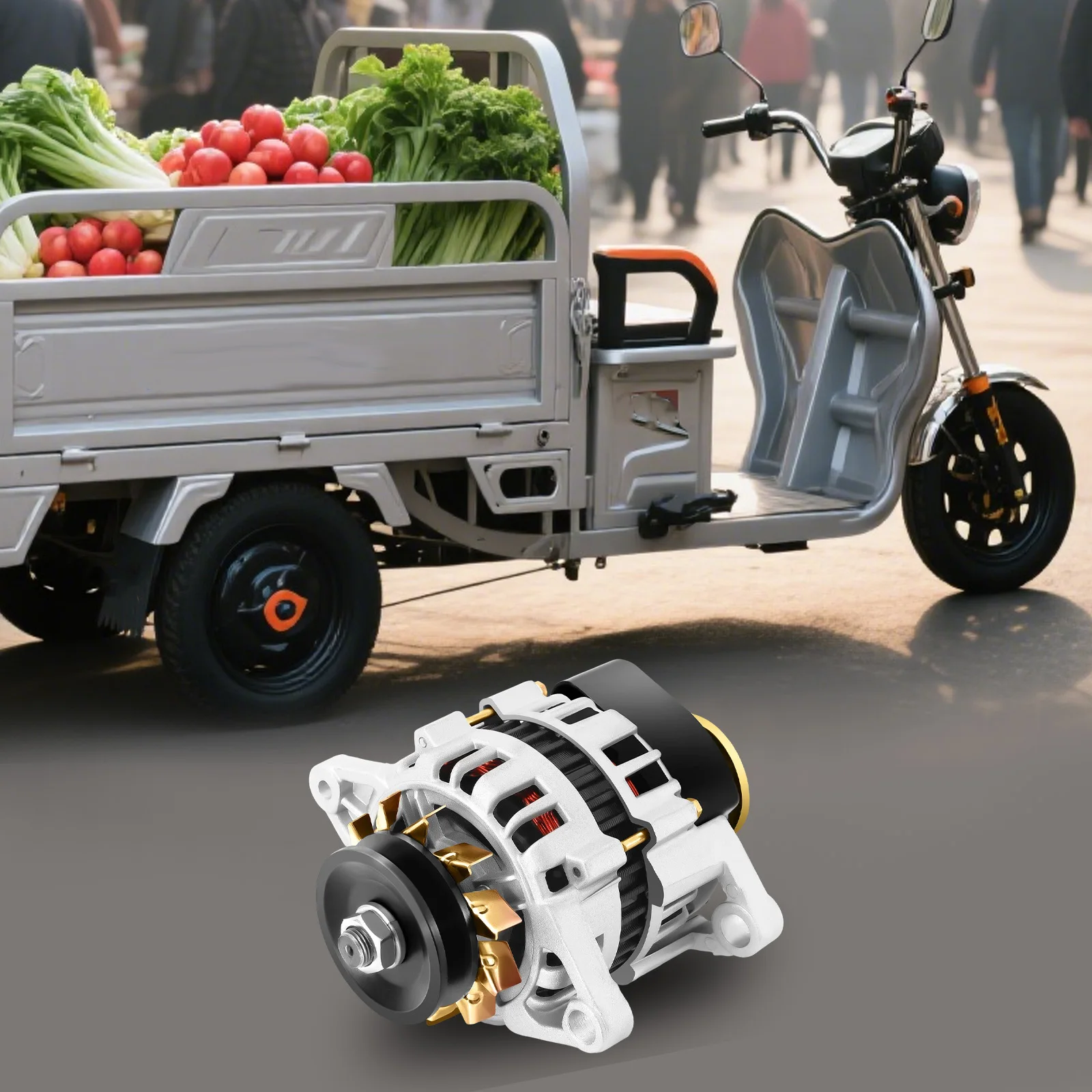 2000W DC 12V Permanent Magnet Generator Brushless Low Rpm Alternator Agriculture for Charging and Lighting Agricultural Vehicles