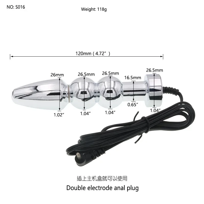 Electric Shock Butt Anal e Vaginal Plug para Mulheres, Electro Massagem, Brinquedos Sexuais, Gays Erotic Vibrating Products