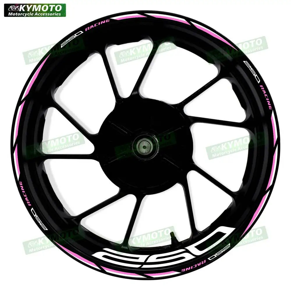 For Z250 Z 250 motorcycle accessories 17 inch front and rear wheel decals fairing hub rim reflective stickers decoration 5