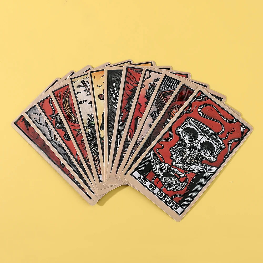 Originele Tarot -78 Oracle Bone Inscriptions Tarot Cards - Complete illustraties en gidsinstructies,'s werelds originele de