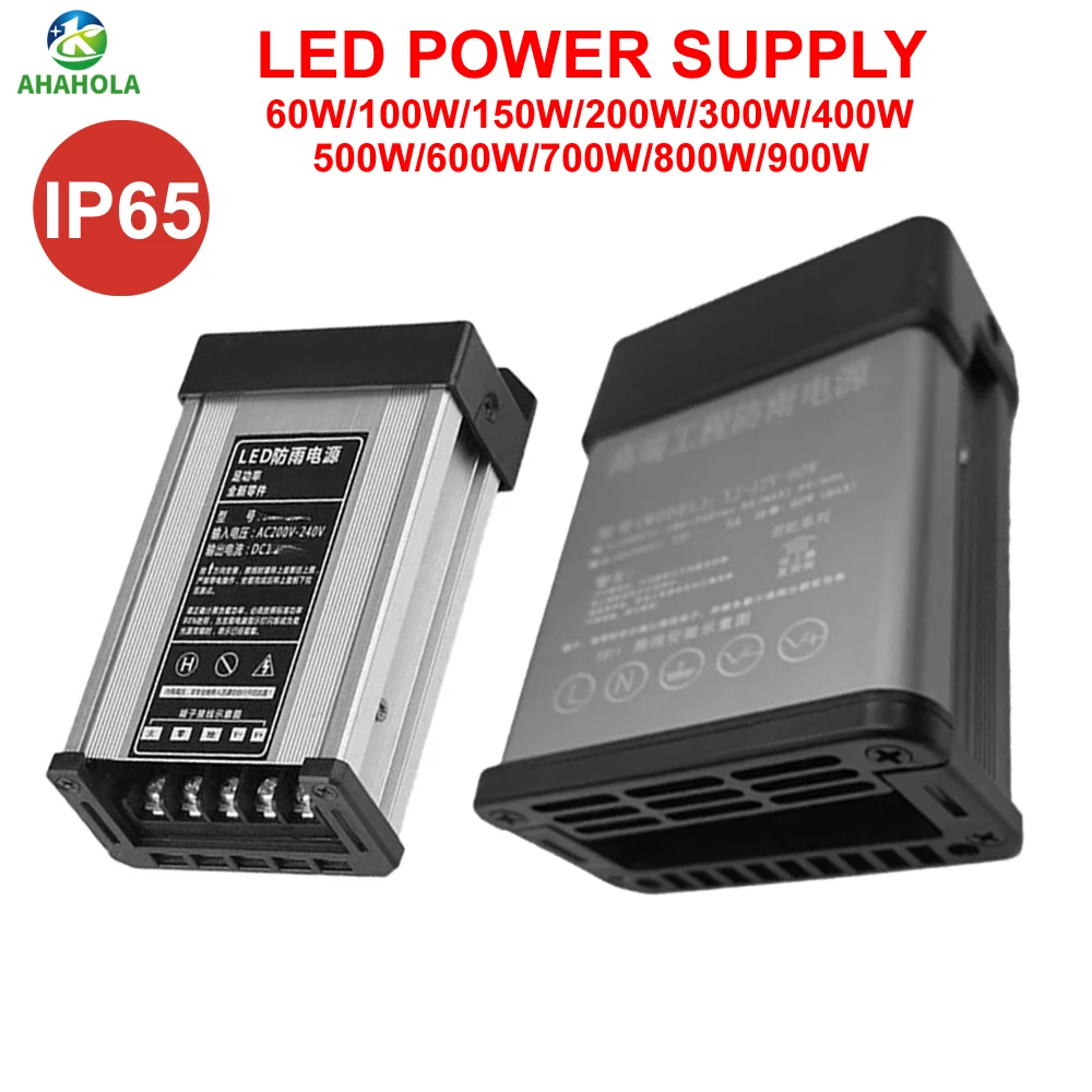 Outdoor Rainproof Switching Power Supply 5V 12V 24V 36V for Led Strip Light CCTV AC 220V TO 12 24 Volt Dustproof LED Driver