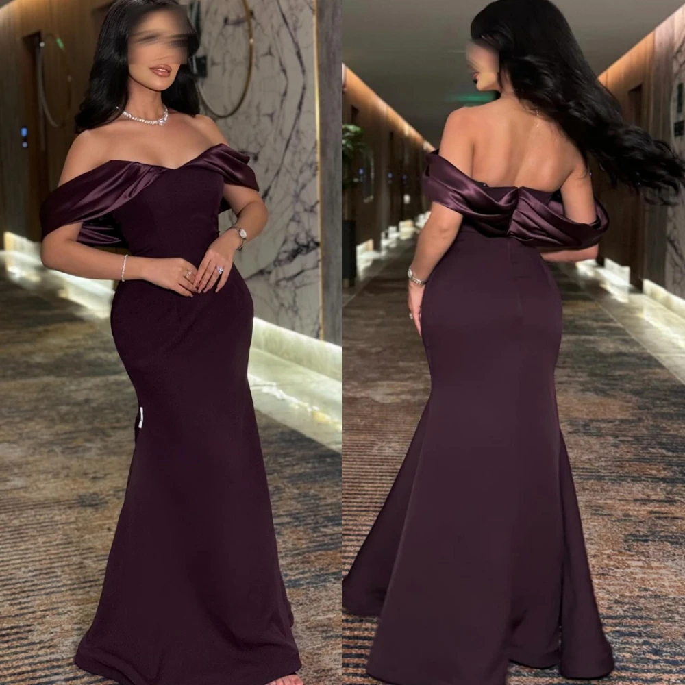 ที่กําหนดเองที่ไม่มีสายหนังเจอร์ซีย์นางเงือกเซ็กซี่ชุดราตรีอารมณ์โอกาสพิเศษชุดซีทรูชุดพรหม