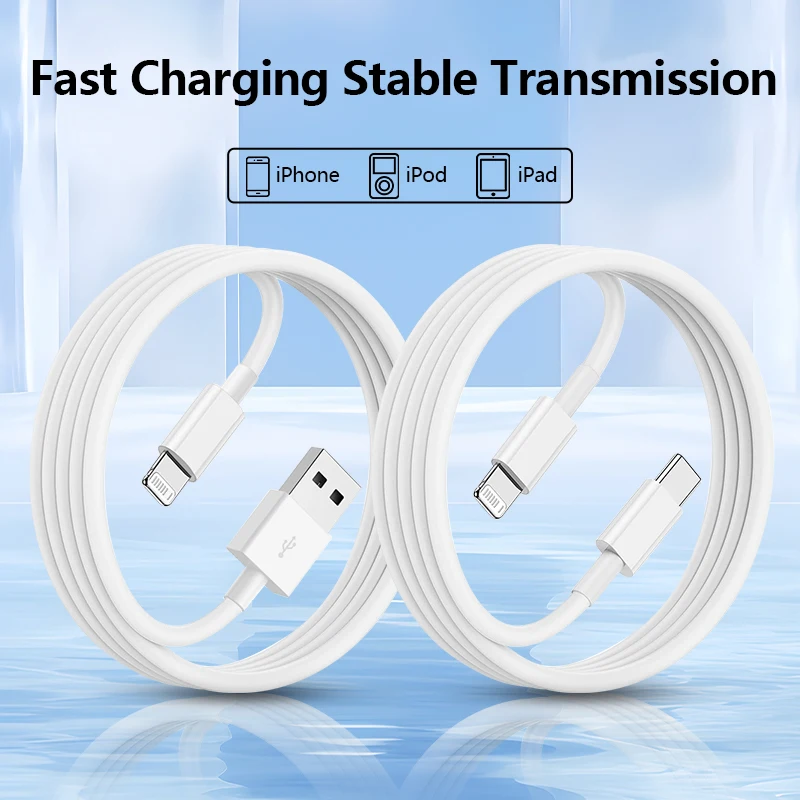Original Iphone Charging Cable USB C Lightning Cord Fast Charger Wire MFI Certified for Iphone product image