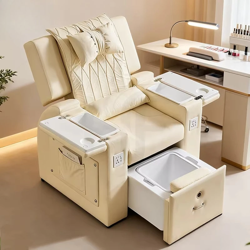 

No Plumbing Foot Bath Chair Electric Massage Pedicure Chair Hand and Foot Care Eyelash Massage Manicure Pedicure Chair