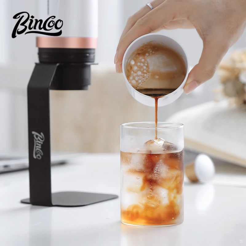 Bincoo portable capsule coffee machine Italian outdoor camping coffee powder concentrated extraction electric appliance car 80ml