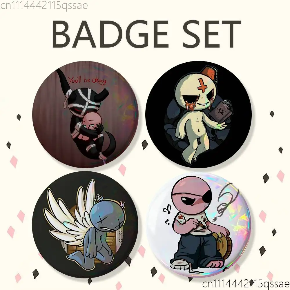 Cool The B-Binding of I-Isaac 25/32/44/58/75mm Badges Bright Printed Icon Gift For Friends Badge Collar Brooch Lapel Pin Metal