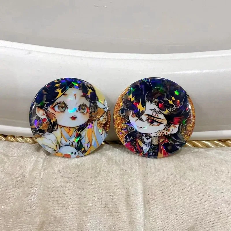 Tian Guan Ci Fu Anime Badge for Woman Xie Lian Hua Cheng Men Badges Brooch Kid Bag Accesorios Heaven Officials Blessing Ornament