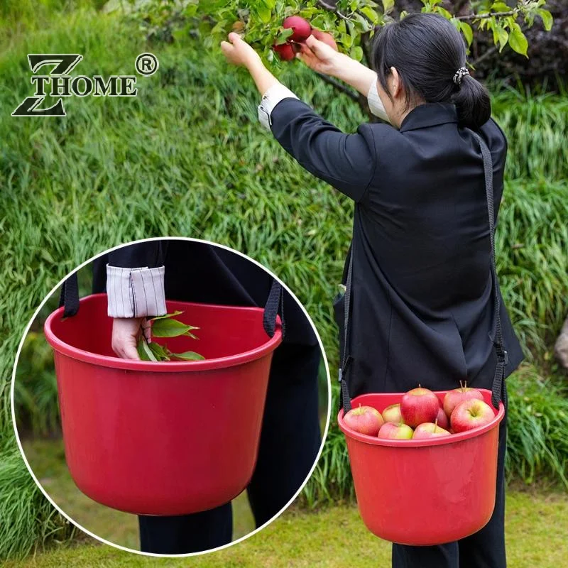 1Pcs Lightweight Bucket Organizer Fruit Picking Basket Picker Collection Accessories Gardening Tool For Lawn Garden Vegetables