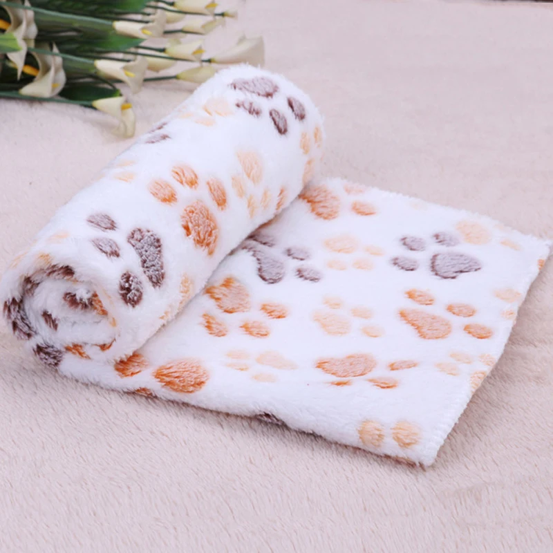 Hot Warm Pet Fleece Blanket Bed Mat Pad Cover Cushion For Dog Cat Puppy Animal Winter Supplies