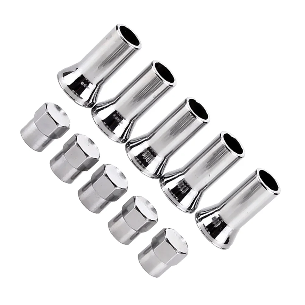 

2 set Valves Stem Caps Tire Wheel Accessories Stylish Design Durable Plastic Heat Cold Resistant Car Valves Stem Sleeves Caps
