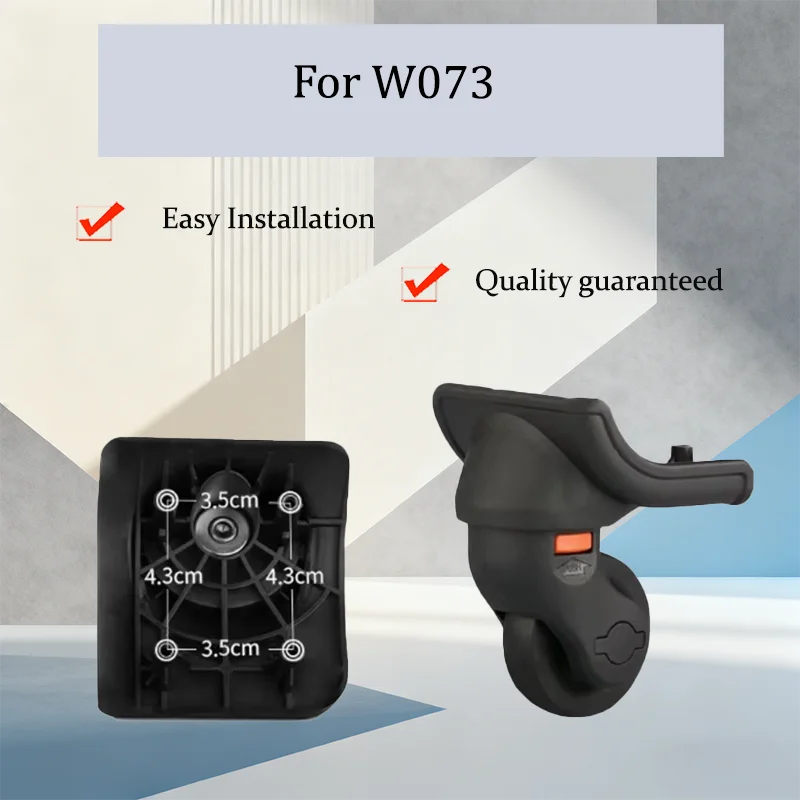 

Универсальные износостойкие колеса для чемодана W073, вращение на 360 градусов ° Вращающиеся колесики для легкого ремонта багажа