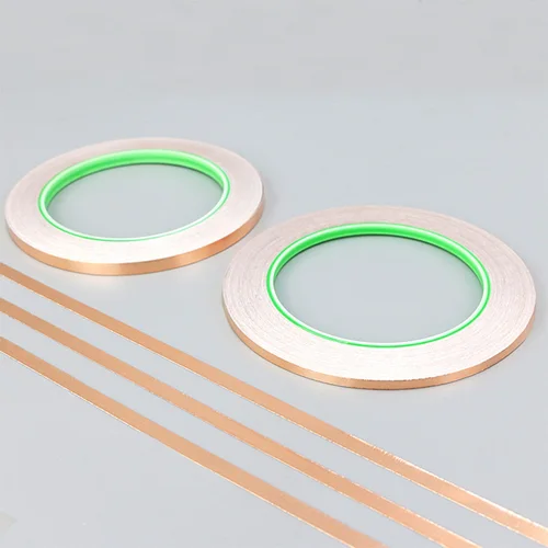 Imagen 2 del producto Cintas de lámina de cobre conductoras de doble cara 3/5/8/10/12/15/20/25/30mm cinta adhesiva conductora de lámina de cobre longitud 10M