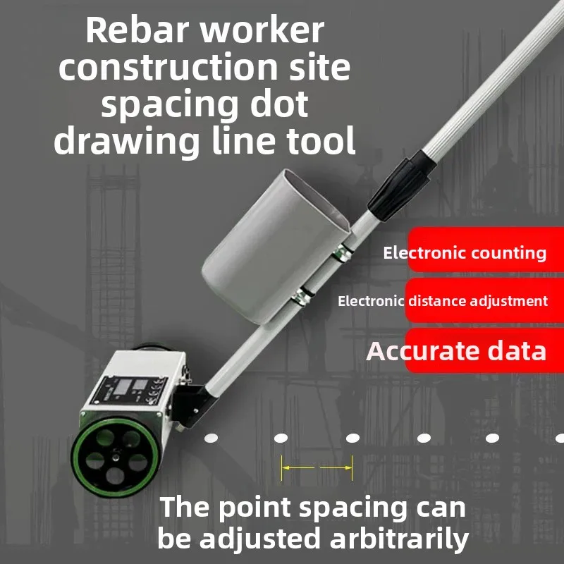 Reinforcing Bar Spacing Marker Electronic Spacing Marking Tool Construction Site Marking and Distance Measuring Automatic Markin
