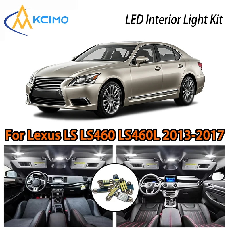 Accessories LED Lights For Lexus LS LS460 LS460L LS600h LS600hL 2013-2017 Interior, Two Colors  Choice Interior Kit Decor