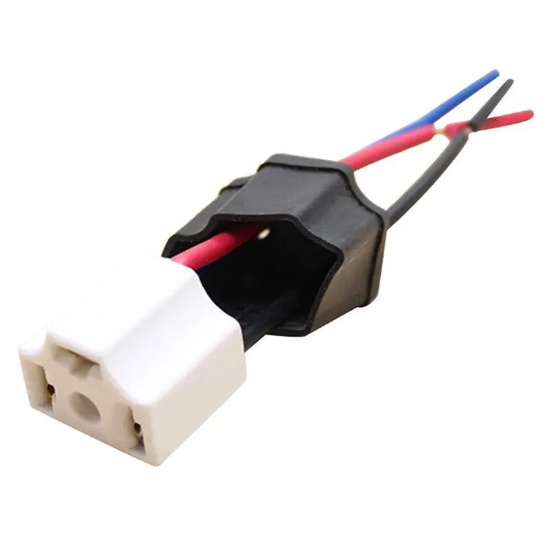 1Pc H4 Socket Car Head Light Bulb Lamp Harness Socket Plug H4 9003 Ceramic Wire Wiring