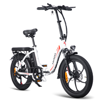 FAFREES F20+ Adult Electric Bike 250W Motor City Ebike 36V20AH Battery E-bike 20 Inch Fat Tire Folding Electric Bicycle
