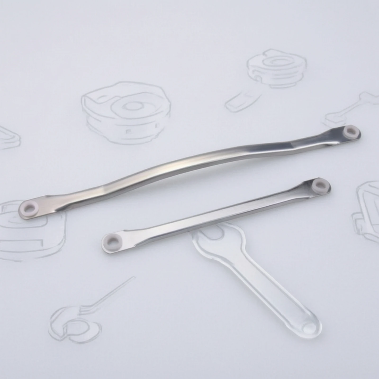 2 Pieces Wiper Linkage Repair Arms Steel Windshield Wiper Linkage Rods Hardware Long-Lasting Long-Lasting for Car Owners view 3
