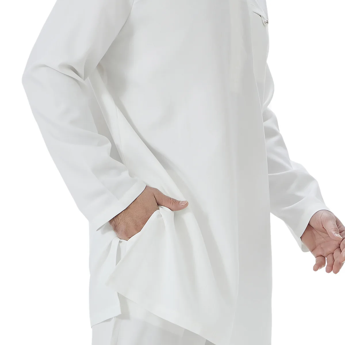 

Muslim Robe Arab Men's Ramadan Solid Colors Pakistan Arabia Turkey Abaya Male 2 Piece Set Tops and Pants Islamic Clothing 3XL