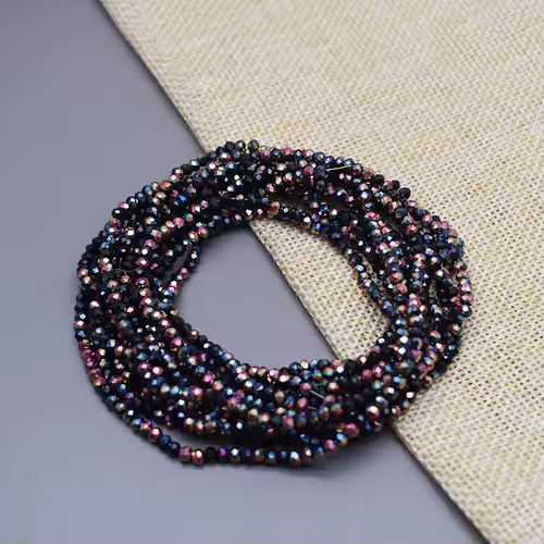 Yanqi 2 3 4mm Rondell Austria Faceted Crystal Beads Round Glass Beads Loose Spacer Beads for Jewelry Making DIY - Image 11