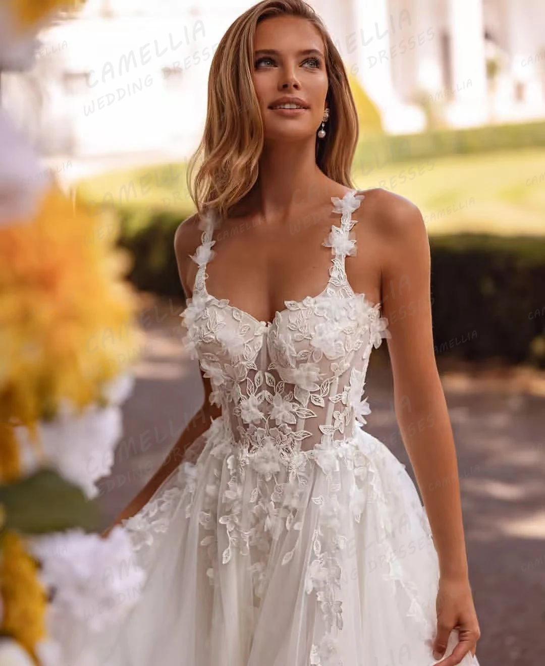 Simple Wedding Dresses Women's A Line Sexy Bridal Gowns Sleeveless Tulle Backless Vestidos Customized فساتين سهرة 2025