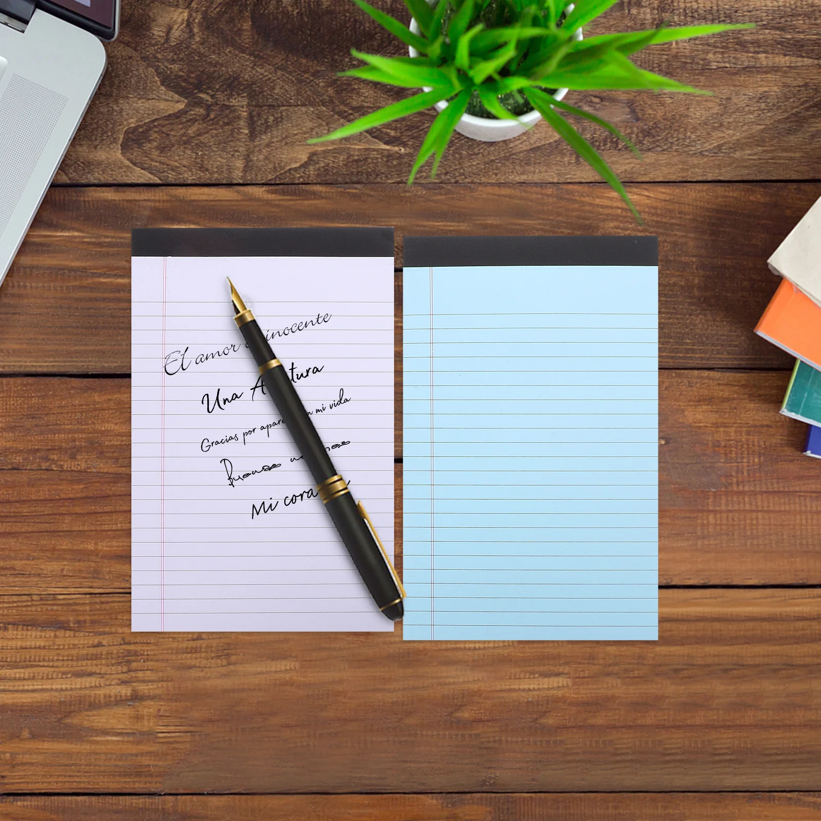 

4Pcs Lined Paper Pads Colored Legal Pads Writing Notebooks to-Do List Notepads for School Office Business Writing Pad