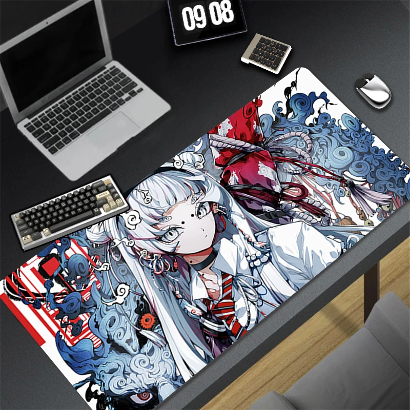حصيرة مكتبية، سجادة، ملحقات مكتبية للكمبيوتر المحمول، لوحة ماوس ألعاب أنمي للفتيات، لوحة ماوس، طاولات مكتبية، سجادات ماوس، لوحة مفاتيح