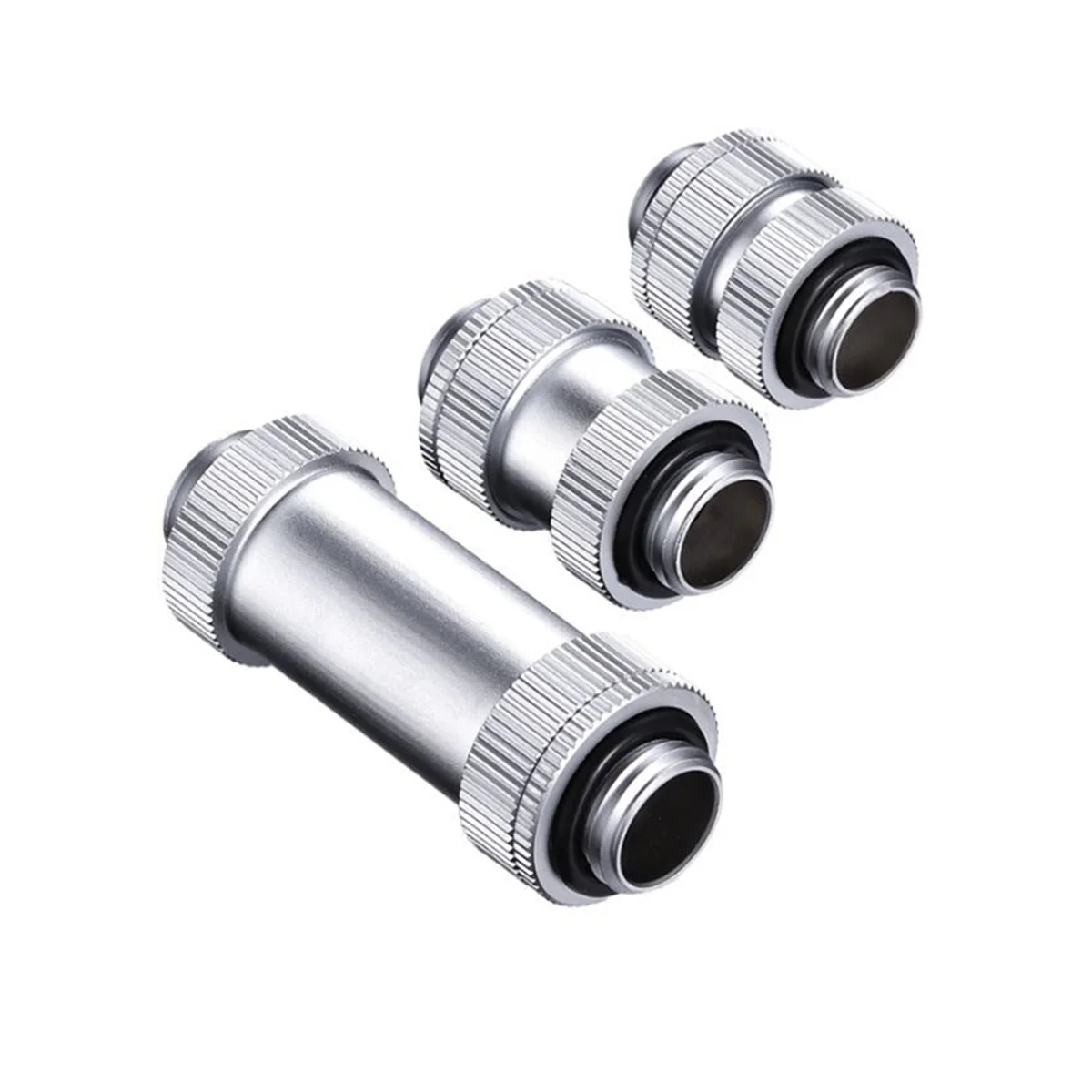 Conectores giratorios macho a macho G1/4 de pulgada - Accesorios de refrigeración por agua SLI de cobre para PC, longitudes ajustables D