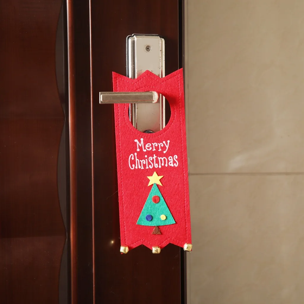 Christmas decoration supplies creative door lintel hangings hanging cartoon Santa Claus Christmas decoration door hangings xmas