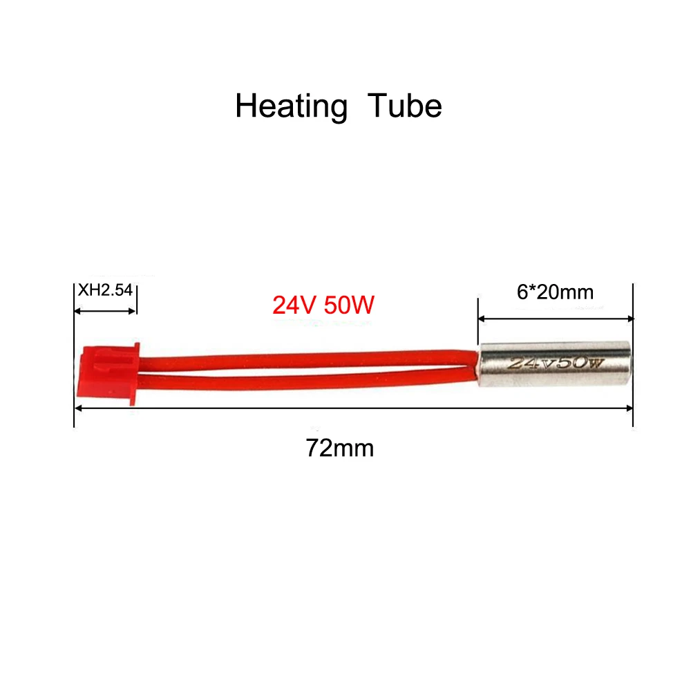 For Creality Ender 3 S1 Thermistor Heating Tube 3D Printer Hotend Cartridge Heater 24V 50W Accessories for Ender 3 S1/ S1 Pro view 2
