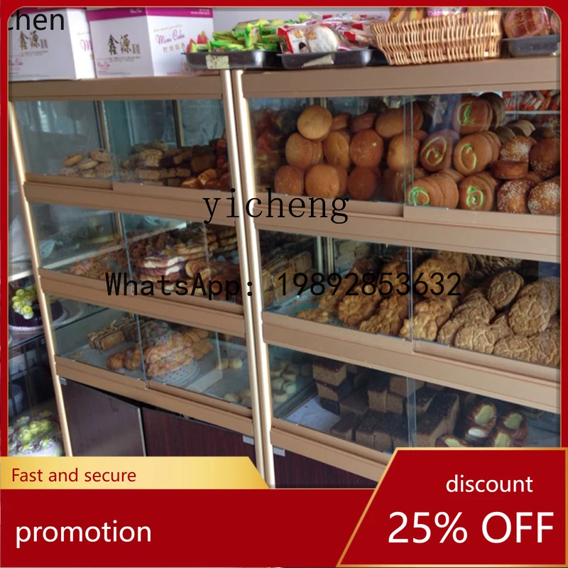 YFY Shelf Side Cabinet Island Cabinet Birthday Cake Model Candied Hawthorn Display Cabinet Food Counter