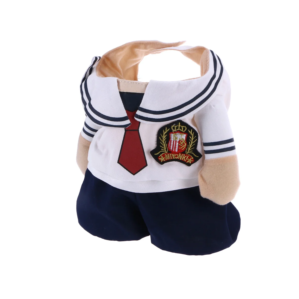 

Pet Sailor Clothing Small Dog Clothes Costume Suit for Dogs Apparel Navy Pet Clothes Summer Adjustable Hook Loop Closure