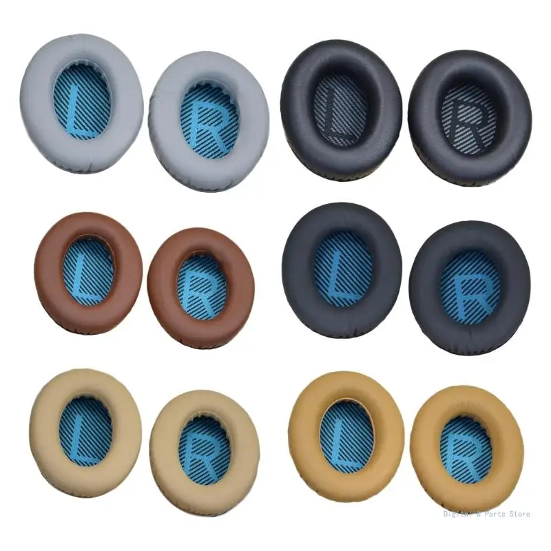 

M17F 1 Pair Earpads Headphones Ear Pad Earphone Cover Improved Comfort for QC35 QC25 QC15 Replacement Spare Part