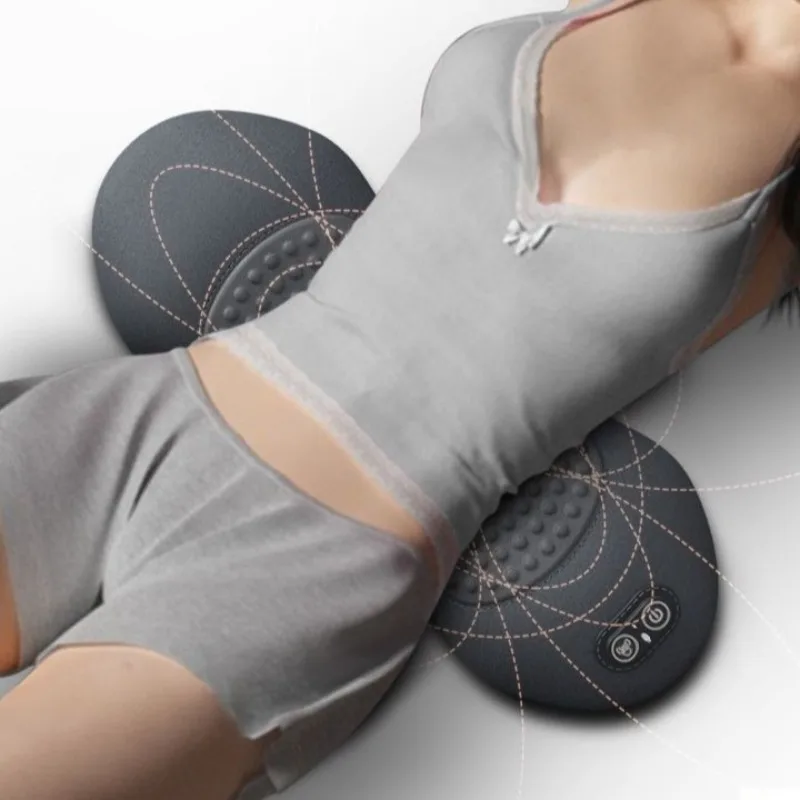 

Массажер для спины 3-в-1 с рельефной кроватью, спальный массажер шиацу для глубоких тканей, портативный массажер для талии, облегчения боли в нижней части спины