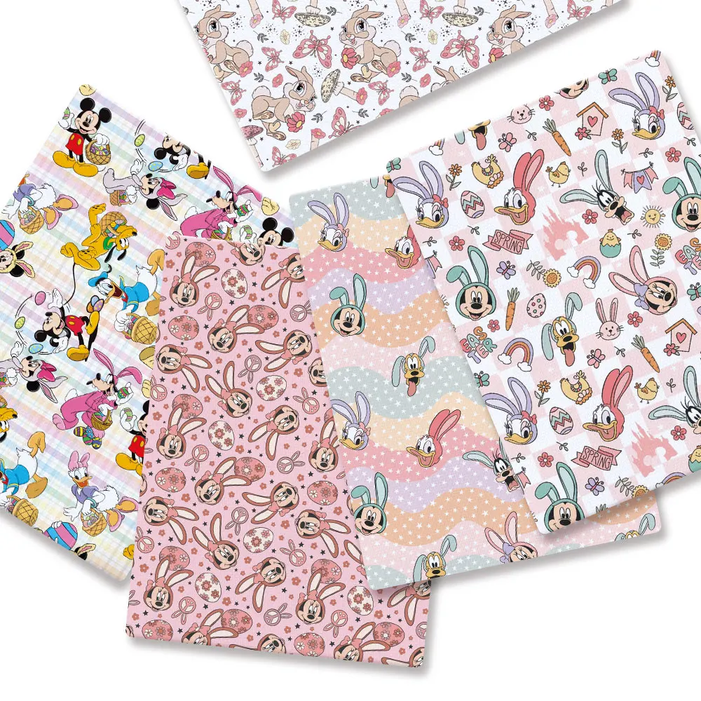 Ostern Stoff Cartoon heiß DIY 140x50cm Polyester Baumwolle Stoff handmade Nähen Patchwork bedruckten Stoff f Anime